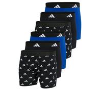 adidas Men Boxer Briefs 6-Pack Active Flex Cotton Logo Black/White