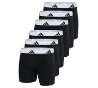 adidas Men Boxer Briefs 6-Pack Active Flex Cotton Logo Black/White