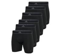 adidas Men Boxershorts 6-Pack Boxer Briefs Active Micro Flex Logo Black/Gray