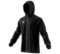 adidas Men Con18 Rain JKT Sport Jacket - Black/White, X-Small