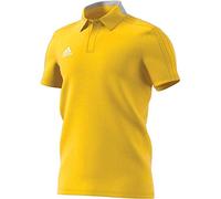 Adidas Men Condivo 18 Cotton Polo Shirt - Yellow/White, Medium