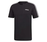 adidas Men Essentials 3-Stripes T-Shirt - Black/White, M