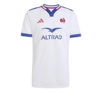 adidas Men's France Rugby Away Short Sleeve Six Nations 2026 Shirt L White