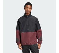 adidas Men Future Icons 3 Stripes Woven Half Zip Sweatshirt