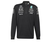 adidas men mercedes - amg petronas formula 1 team engineers quarter zip black l
