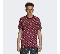 Adidas Men Monogram T-Shirt - Collegiate Burgundy, Medium