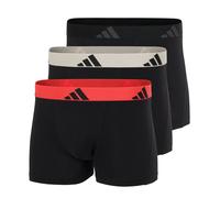 Adidas Men’s 3-Pack Active Flex Cotton Trunks - Sports Performance Underwear