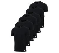 adidas Men T-Shirt 6-Pack Crew Neck Active Core Cotton Black/White