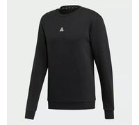 Adidas Men' Tan Sweatshirt Crew Neck Fleece Top Tracksuit Top Black Size Small