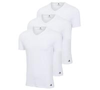 adidas Men V-Neck T-Shirt 3 Pack Active Core Cotton Solid Color 40°