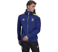 adidas Men's 2021-22 Juventus ZNE Hoodie (Victory Blue/White, X-Large)