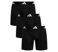 adidas Men's Boxer Brief (3pk) -Active Flex Cotton Underwear, 000 Black, M (Pack of 3)