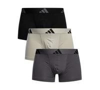 Adidas Men's 3 Pack Active Flex Cotton Trunks, Black