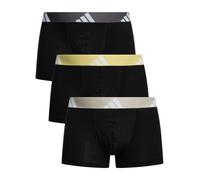 Adidas Men's 3 Pack Active Flex Cotton Trunks, Black