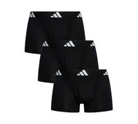 Adidas Men's 3 Pack Active Flex Cotton Trunks, Black