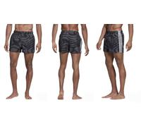 adidas Mens 3 Stripe AOP Swim Shorts Size UK Extra Small 26.5-27.5" Waist DQ3016