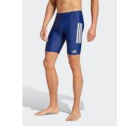 adidas Mens 3 Stripe Jammer Swim Shorts - Navy, Dark Blue/White, Size 36, Men Dark Blue/White