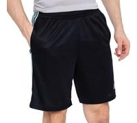 adidas Men's 3-Stripes AEROREADY Knit Shorts, Black/Wonder Blue, S