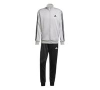 adidas Men's 3 Stripes French Terry Track Suit, medium grey heather/mgh solid grey, XXL