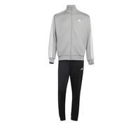 adidas Men's 3-Stripes French Terry Track_Suit, medium grey heather/white, L Tall