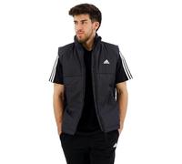 adidas Men's 3-Stripes Insulated Vest, black, S