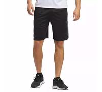 Adidas Men's 3 Stripes Short with Side Zipper Pockets, Black Stripe, Medium