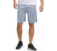 Adidas Men's 3 Stripes Short with Side Zipper Pockets, Light Blue, XX-Large