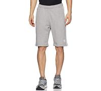 adidas Men's 3-stripes Shorts, Medium Grey Heather, L UK