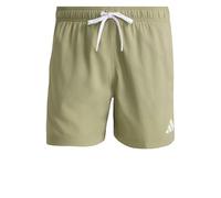 adidas Men's 3 Stripes Swim 5 Inch Swimwear, Tent Green/White, M