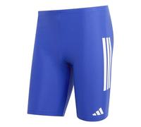 adidas Men's 3 Stripes Swim Jammers 8 INCH, semi Lucid Blue/White, 30