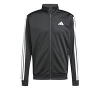 adidas Men's 3 Stripes Tricot Regular Track Top Sweatshirt, black, S