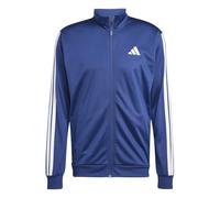 adidas Men's 3 Stripes Tricot Regular Track Top Sweatshirt, dark blue, XS