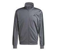 adidas Men's 3-Stripes Tricot Track Top Sweatshirt, Gray, XL