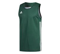 adidas Mens 3G Speed Reversible Basketball Jersey Dark Green/White S