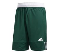 adidas Men's 3G SPEED REVERSIBLE SHORTS, Dark Green / White, XL
