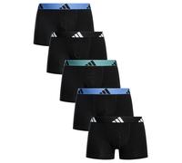 Adidas Men's 5 Pack Active Flex Cotton Trunks, Black
