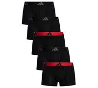 Adidas Men's 5 Pack Active Flex Cotton Trunks, Black