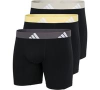 adidas Mens Active Flex Cotton Boxer Brief (3pk) in .Multi - Multicolour - Size Small