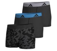 Adidas Underwear Active Flex Cotton Boxers 3 Units Black L Men