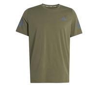 adidas Men's ADI365 Running Climacool Iconic T-Shirt, Olive strata, L