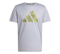 adidas Men's adi365 Running Essentials Brand Love Tee, Halo Silver, XL