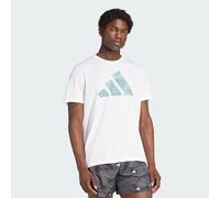 adidas Men's adi365 Running Essentials Brand Love Tee, White, L