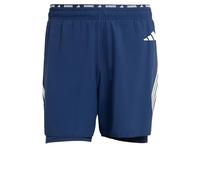adidas Adi365 Formation Mens Running Shorts Blue 2 In 1 Twin Short Run Training