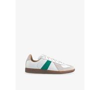 Adidas Mens Adidas Bw Army Suede and Leather Trainers White Power Green Of 5.5
