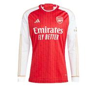 adidas mens Adidas Men's Soccer Arsenal 23/24 Long Sleeve Home Jersey, Better Scarlet / White, XL