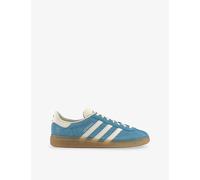 Adidas Mens Adidas Munchen Suede Low-Top Trainers Preloved Blue Off White 4.5
