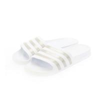 adidas Adilette Aqua Slide Womens 8 White/Metalic