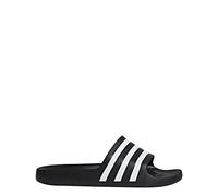 adidas Men's Adilette Aqua Slides Flip-Flop, Black/White/Black, 12 UK