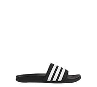 adidas Men's Adilette Comfort Slide Sandal, Black/White/Black, 10 UK