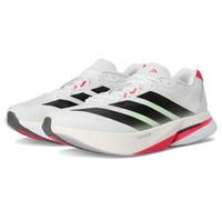 adidas Men's Adizero Boston 13 Running Shoes Sneaker, White/Black/Lucid Red, 12 UK